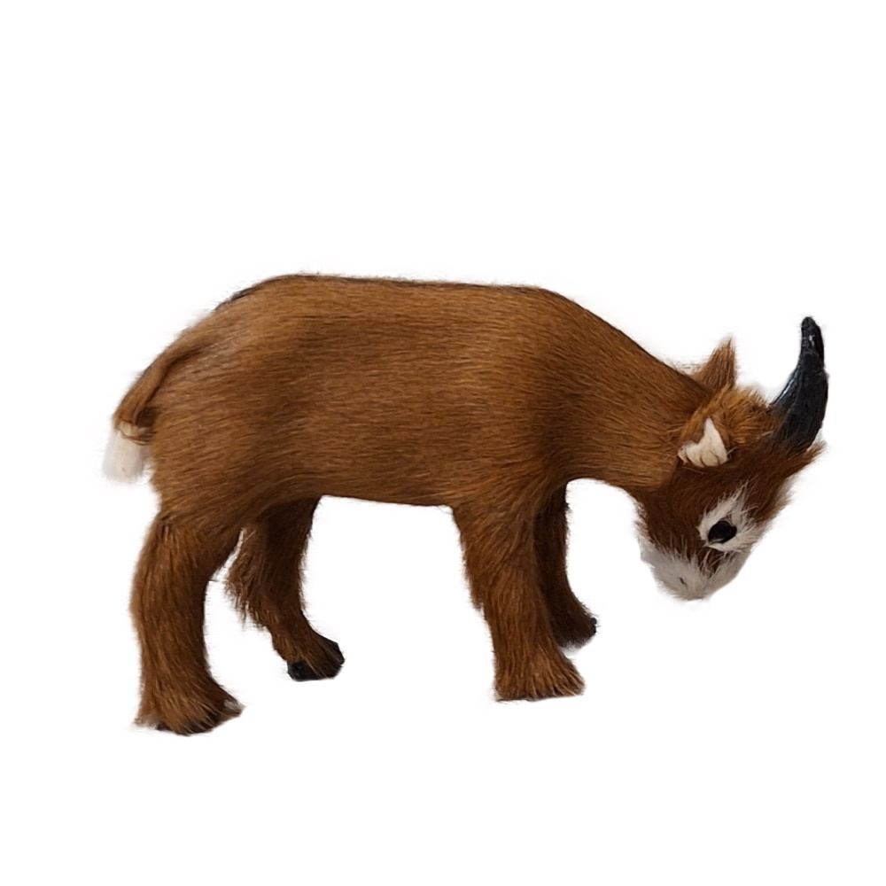 Ziegen braun fressend - 12cm lang