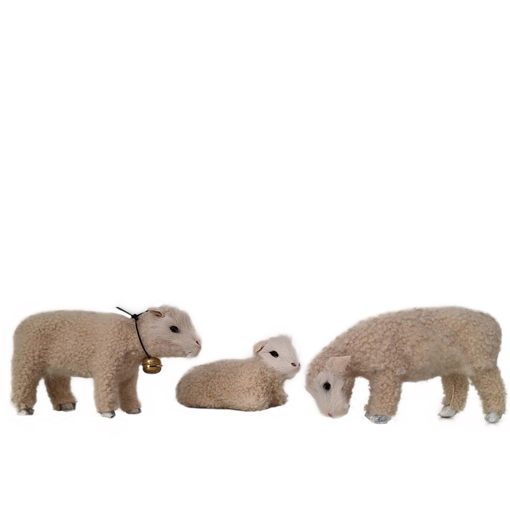 2 Schafe - 12cm lang   Glocke   Lamm