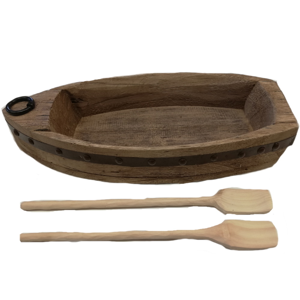 Schiff mit zwei Rudern