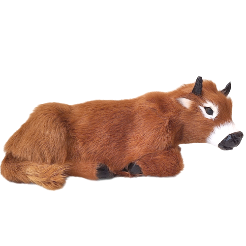 Ochse - Kuh - Kalb liegend 12,5cm lang - Nr. 2