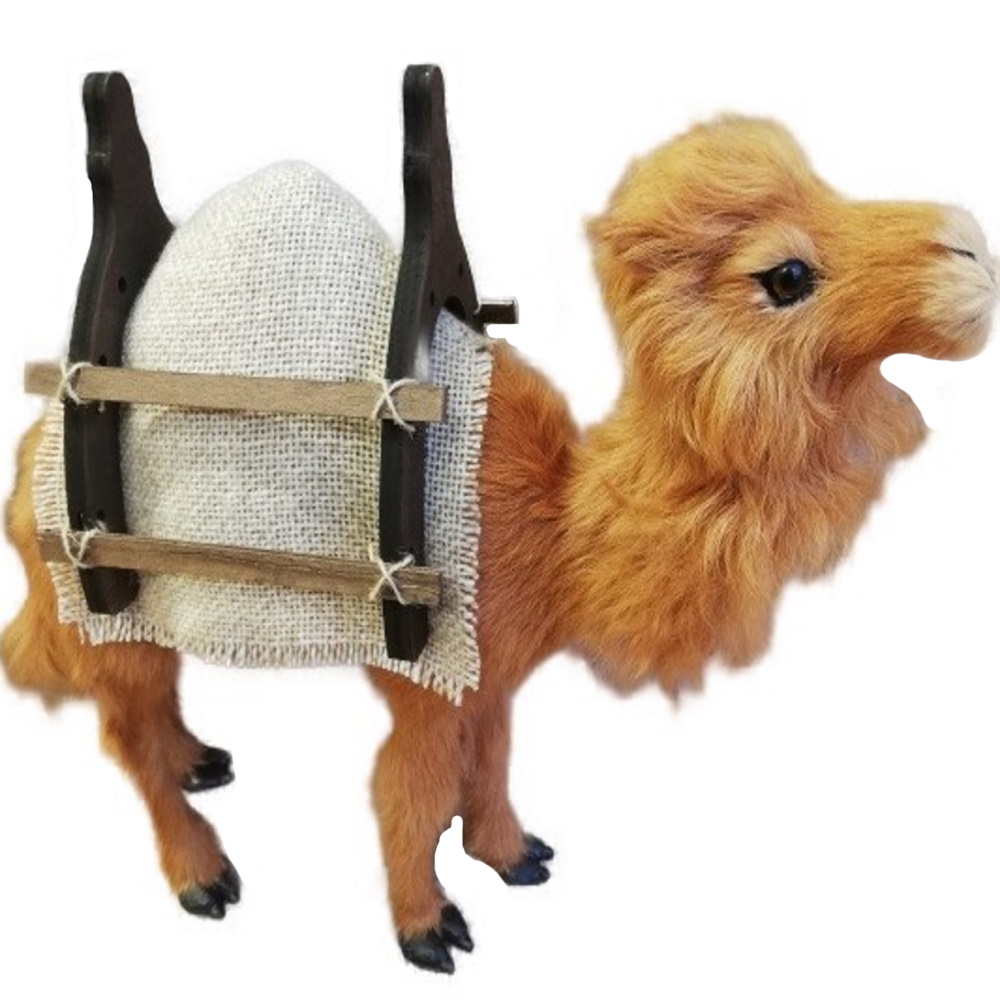 Kamel 33cm hoch   Holzsattel   Satteldecke