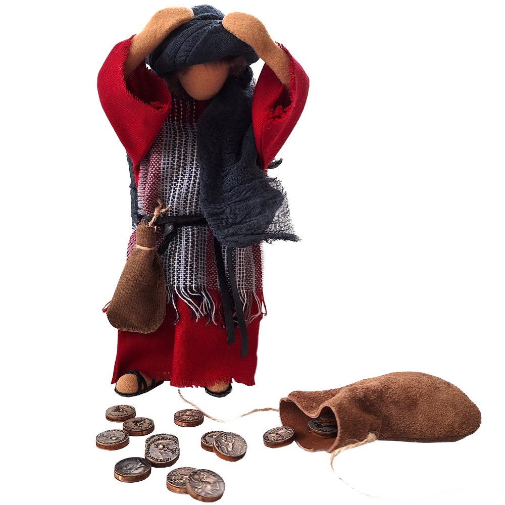 Apostel Judas   Beutel mit 30 Silberlingen