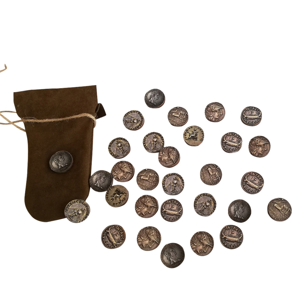 Lederbeutel mit 30 Silberlingen