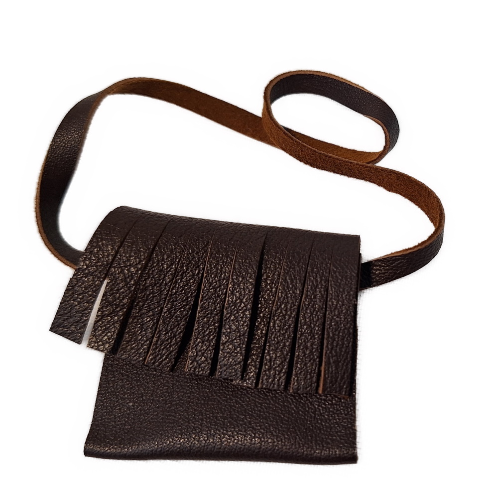 Ledertasche mit Fransen