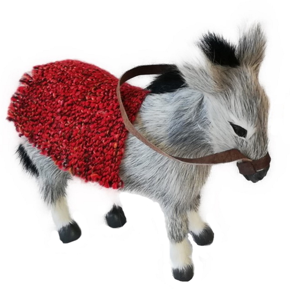 Esel - 22cm lang   Ledertrense   Decke